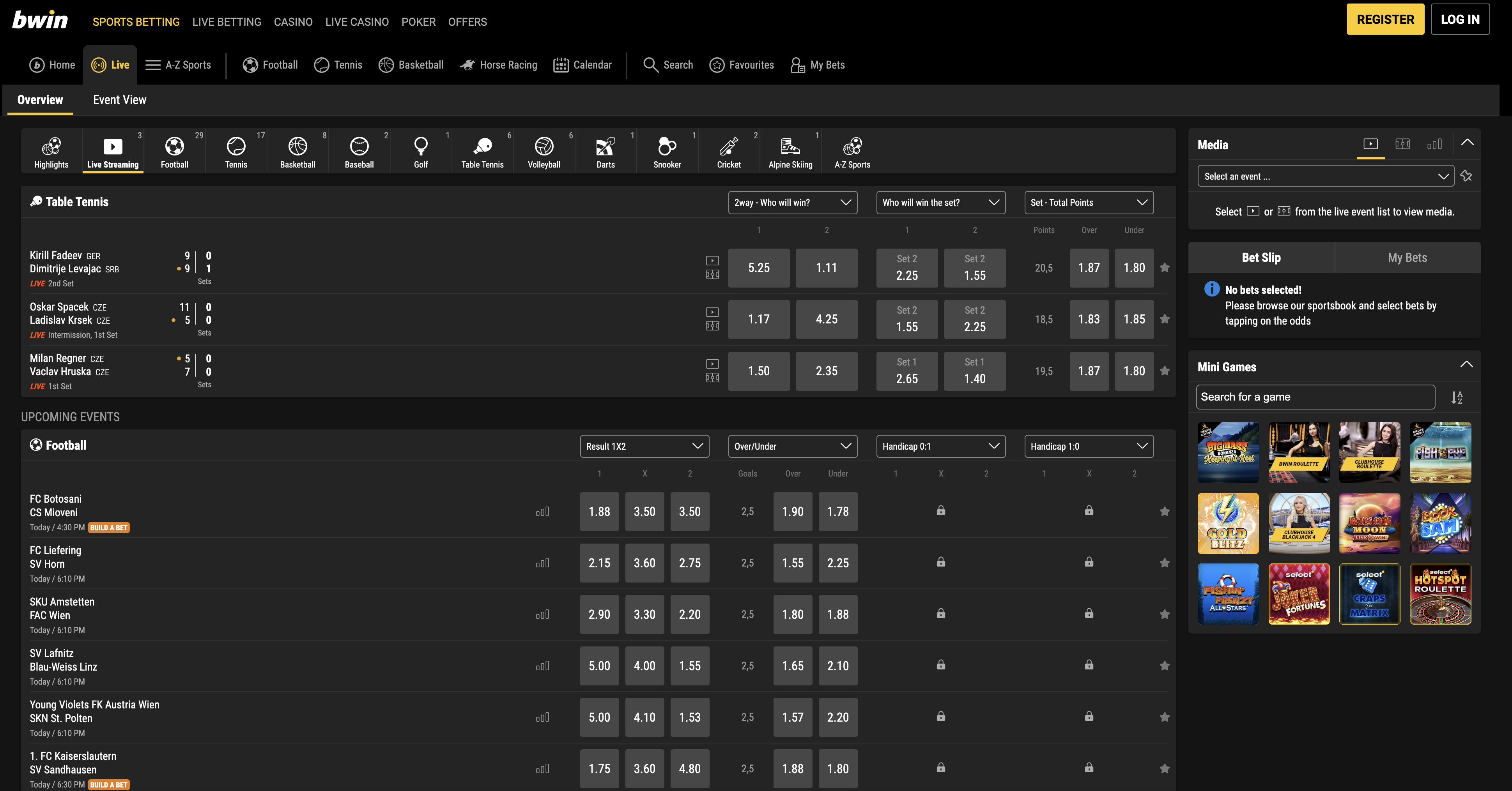 Лайв ставки